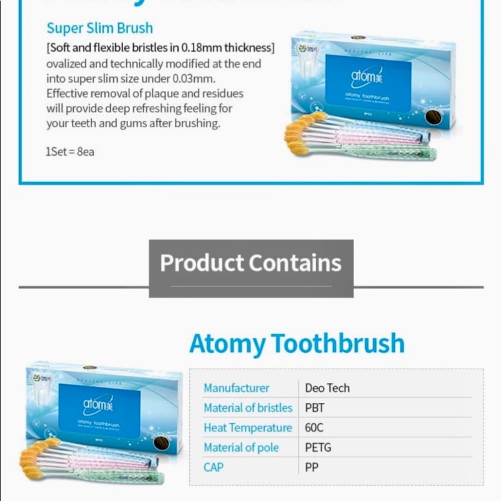 ATOMY Toothpaste & Toothbrush - Picture 5 of 7